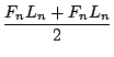 $\displaystyle {\frac{{F_{n}L_{n}+F_{n}L_{n}}}{{2}}}$